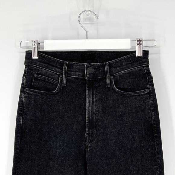 MOTHER The Stunner Zip Ankle Jeans Women’s Size 26 Wrong Side Fray Hem Studded - Picture 3 of 10